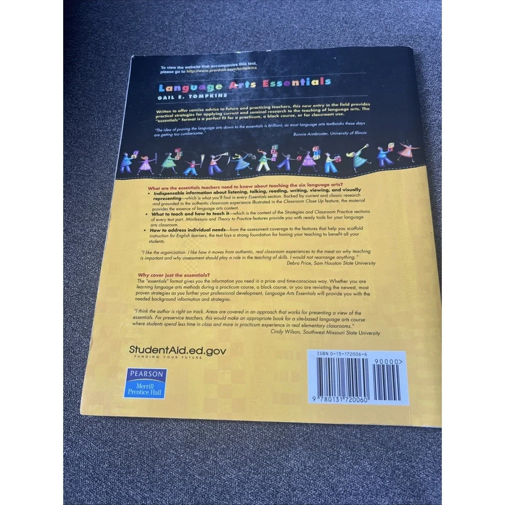 Pearson Language Arts Essentials Textbook Gail Tompkins Paperback